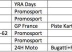 Calendrier Coupe YZF-125R (2014)
